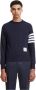 Thom Browne Armband Sweatshirt van katoen-jersey met logo patch Blauw Heren - Thumbnail 1