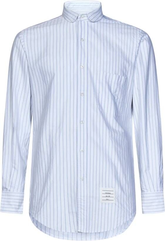 Thom Browne Aw23 Herenshirts helder blauw White Heren