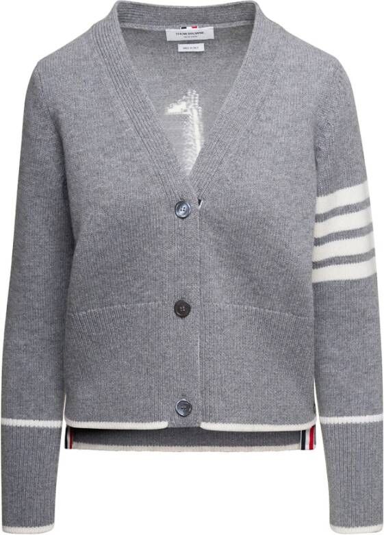 Thom Browne Grijze Sweaters voor Mannen Gray Dames