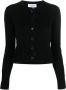 Thom Browne Zwarte Kasjmier Cardigan met Ronde Hals Black Dames - Thumbnail 1