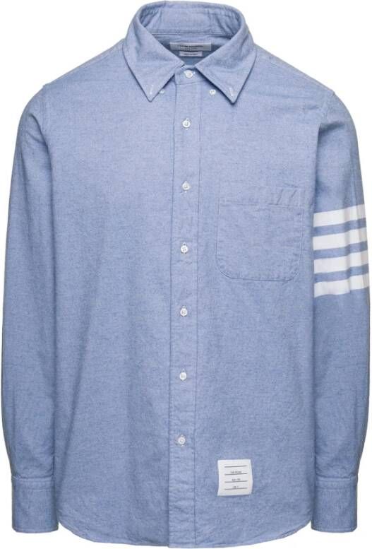 Thom Browne Blauwe Overhemden voor Heren Blue Heren
