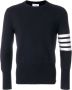 Thom Browne Blauwe Sweater 4-Bar Milano Stitch Jumper Blue Heren - Thumbnail 1
