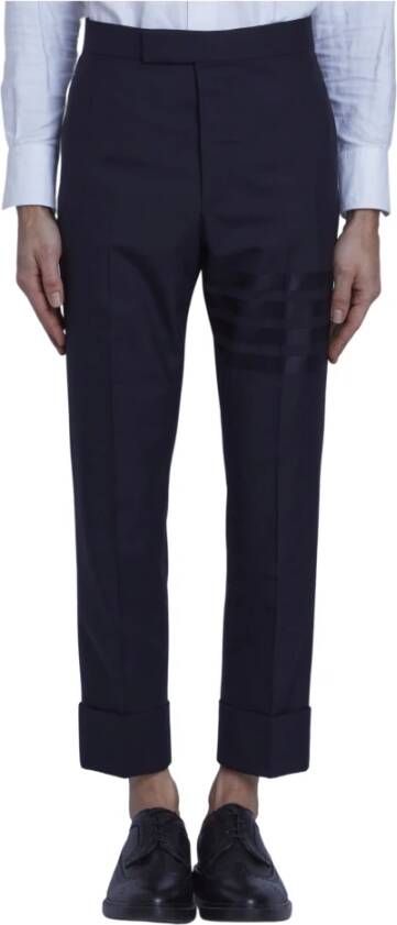 Thom Browne Cropped Trousers Blauw Heren