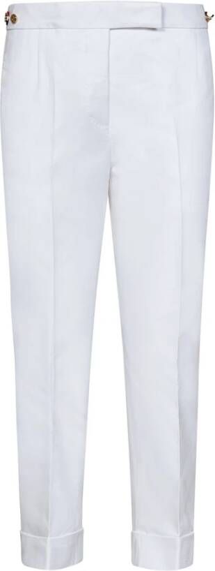 Thom Browne Cropped Trousers Wit Dames