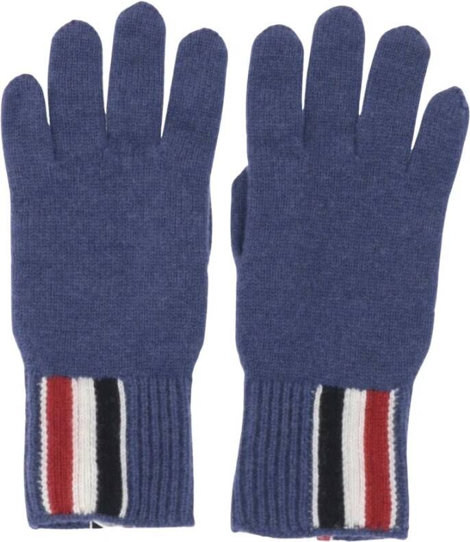 Thom Browne Gloves Blauw Heren