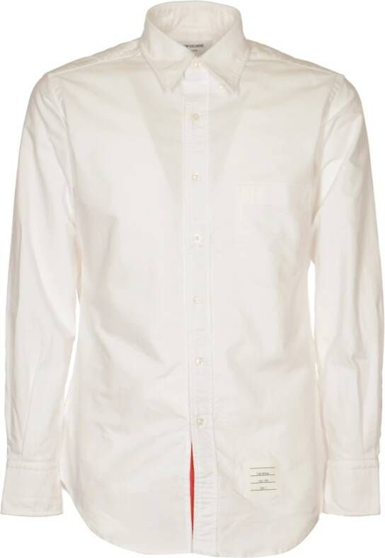 Thom Browne Klassiek Oxford Overhemd met GG Placket White Heren