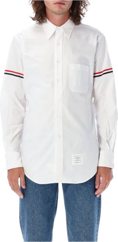 Thom Browne Klassiek Wit Overhemd met Lange Mouwen White Heren