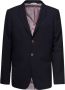 Thom Browne Klassieke pasvorm jassen in Engineered 4 Bar Plain Weave Suiting Blauw Heren - Thumbnail 1
