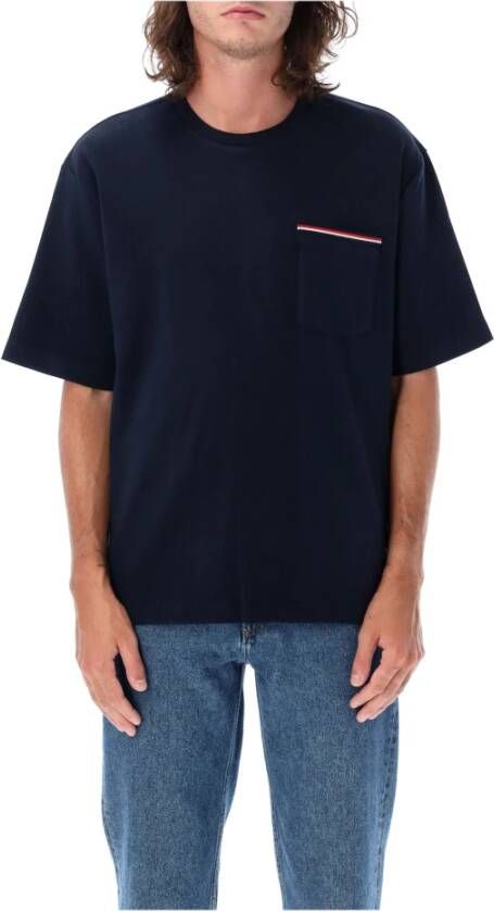 Thom Browne Navy Oversized Zak T-shirt Blauw Heren