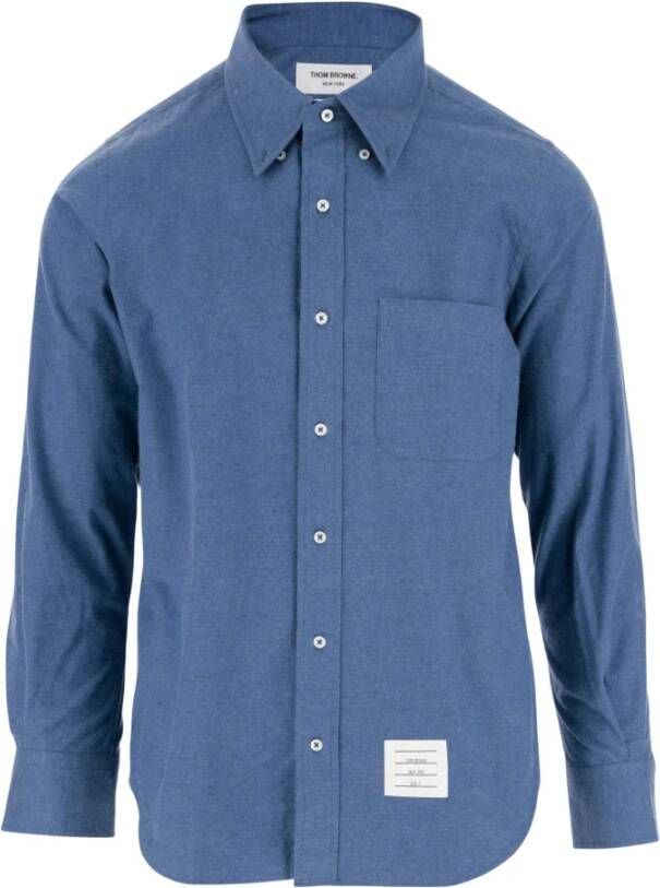 Thom Browne Casual Shirts Blauw Heren