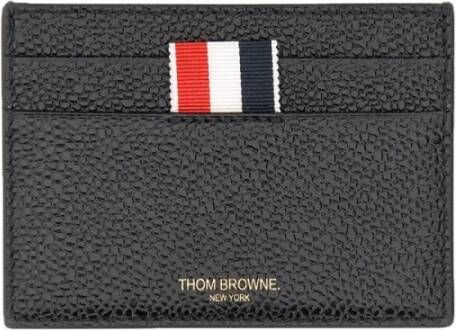 Thom Browne Pebble Grain Leather Wallet Zwart Dames