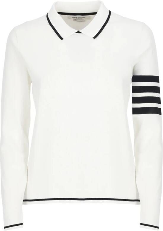 Thom Browne Polo Shirt Wit Dames