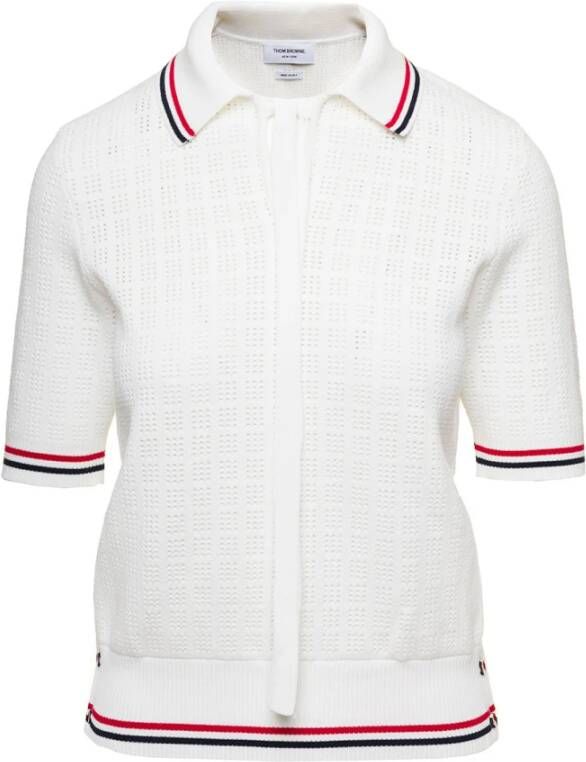 Thom Browne Polo Shirts Wit Dames