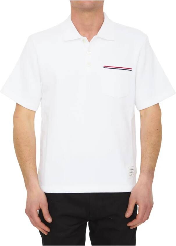 Thom Browne Polo Shirts White Heren