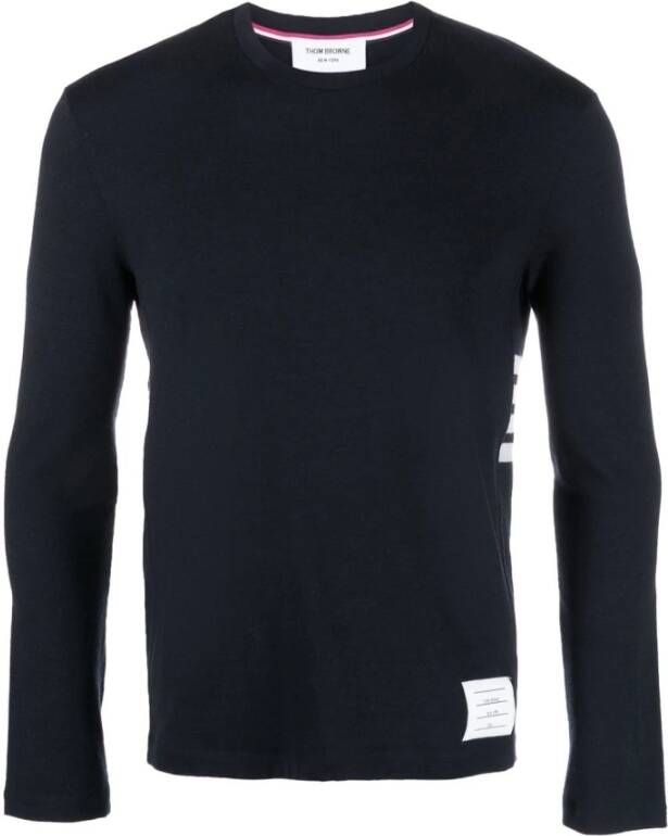 Thom Browne Round-neck Knitwear Blauw Heren