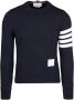 Thom Browne Armband Sweatshirt van katoen-jersey met logo patch Blauw Heren - Thumbnail 3
