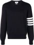 Thom Browne Milano Stitch Crew Neck Pullover Blue Heren - Thumbnail 1