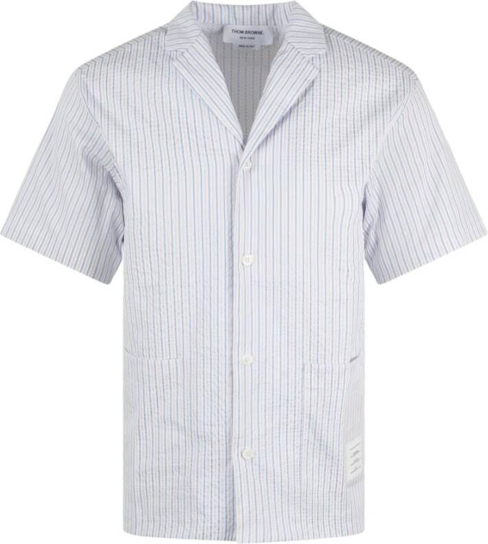Thom Browne Short Sleeve Shirts White Heren