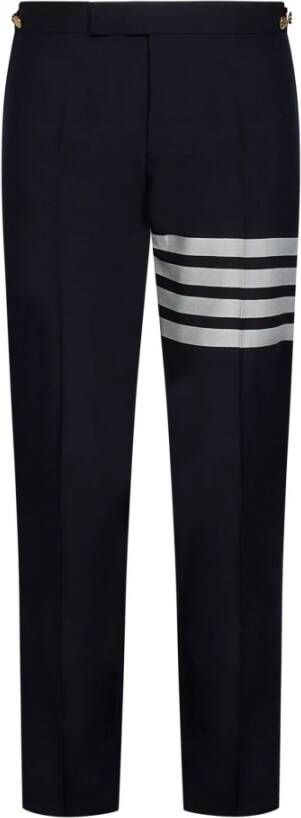 Thom Browne Slim-fit Trousers Blauw Heren