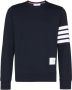 Thom Browne Armband Sweatshirt van katoen-jersey met logo patch Blauw Heren - Thumbnail 1