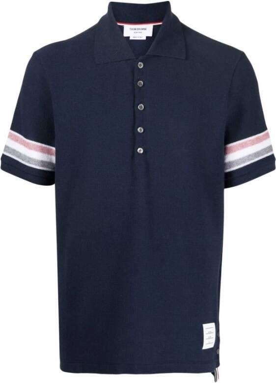 Thom Browne T-shirts and Polos Blue Blauw Heren