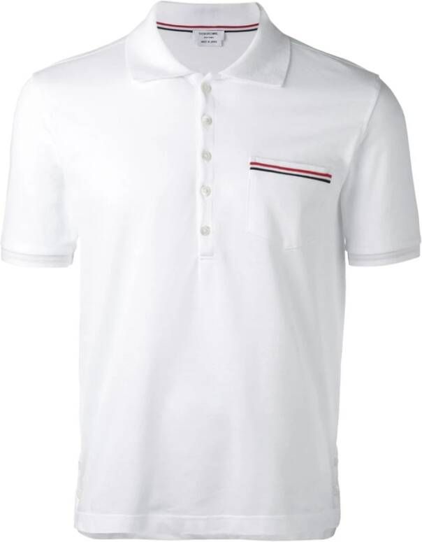 Thom Browne T-shirts and Polos White Wit Heren