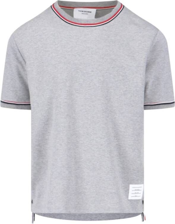 Thom Browne Stijlvolle T-shirts en Polos Gray Heren