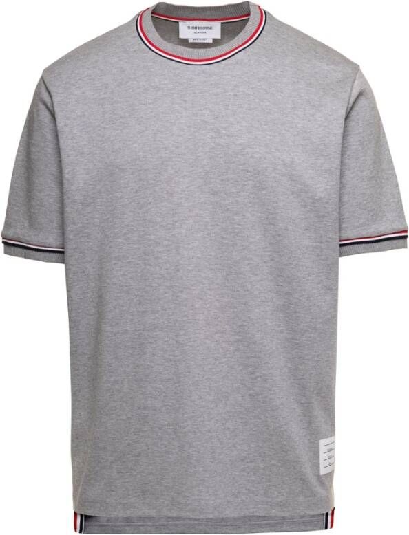 Thom Browne Stijlvolle T-shirts en Polos Gray Heren