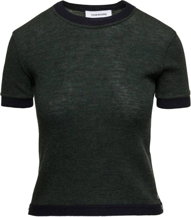 Thom Browne T-Shirts Groen Dames