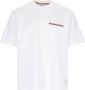 Thom Browne Witte Oversized Zak Tee T-shirts Polos White Heren - Thumbnail 1