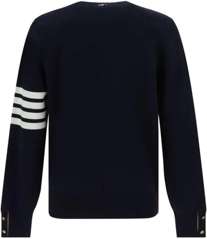 Thom Browne Blauwe Sweater 4-Bar Milano Stitch Jumper Blue Heren - Foto 5