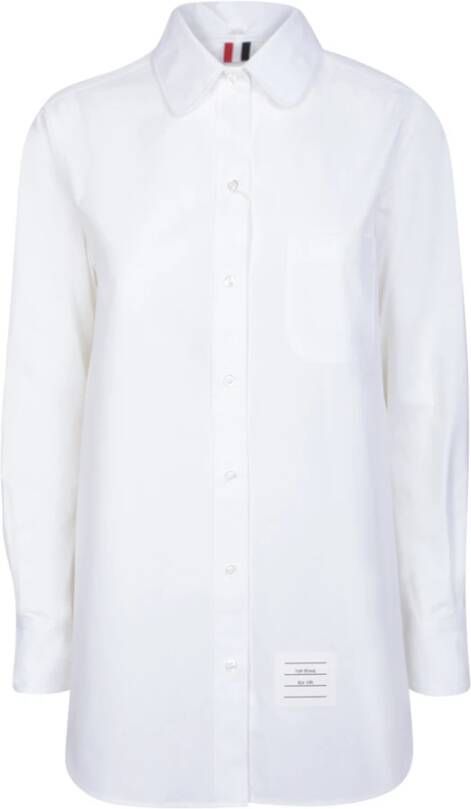 Thom Browne Witte Cross-Strap Shirt voor Dames White Dames