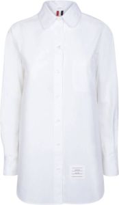 Thom Browne Witte Cross-Strap Shirt voor Dames Wit Dames