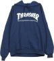 Thrasher Navy White Hoodie Blue Heren - Thumbnail 1