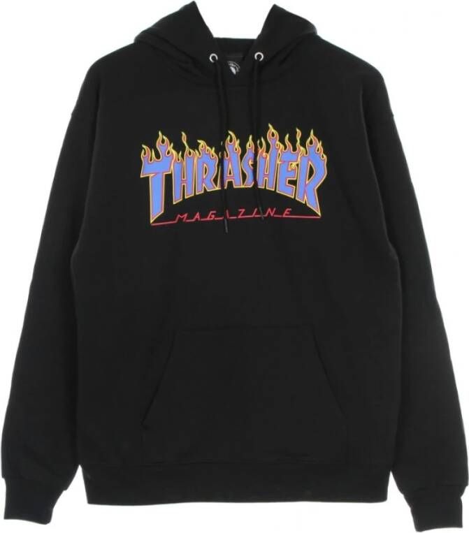Thrasher Men s Hood Sweatshirt Flame Hood Zwart Heren