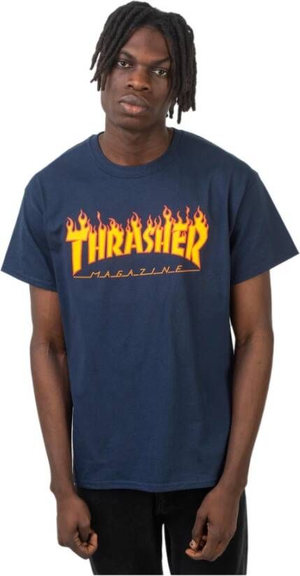 Thrasher T-Shirt Blauw Heren