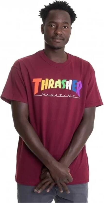 Thrasher T-Shirt Rood Heren