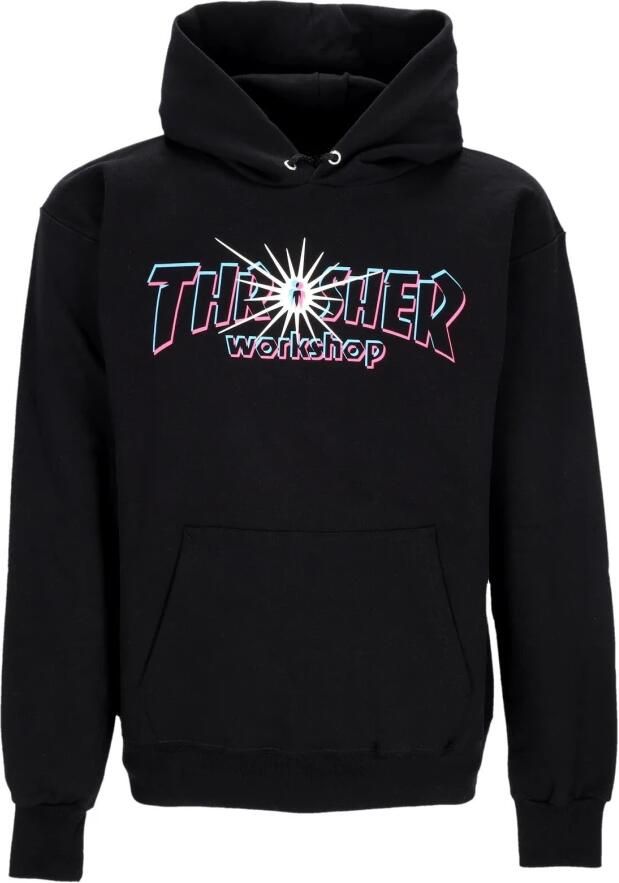 Thrasher Zwarte hoodie met pluche interieur Black Unisex