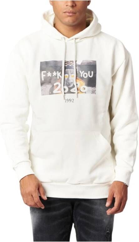 Throwback Hoodies Wit Heren