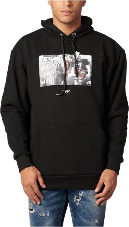 Throwback Hoodies Zwart Heren