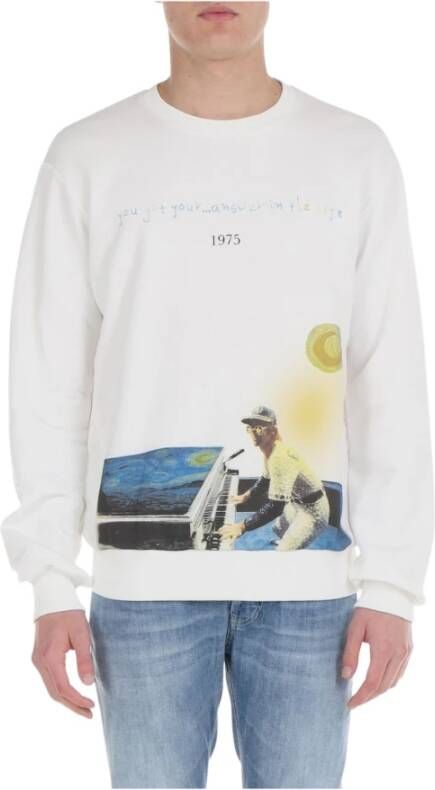 Throwback Sweatshirts White Heren