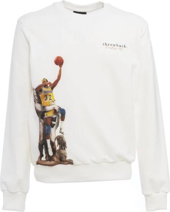 Throwback Sweatshirts Wit Heren