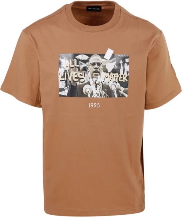 Throwback T-shirts Beige Heren