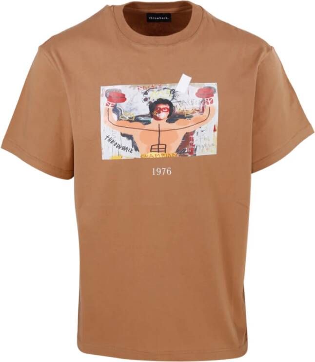 Throwback T-shirts Beige Heren