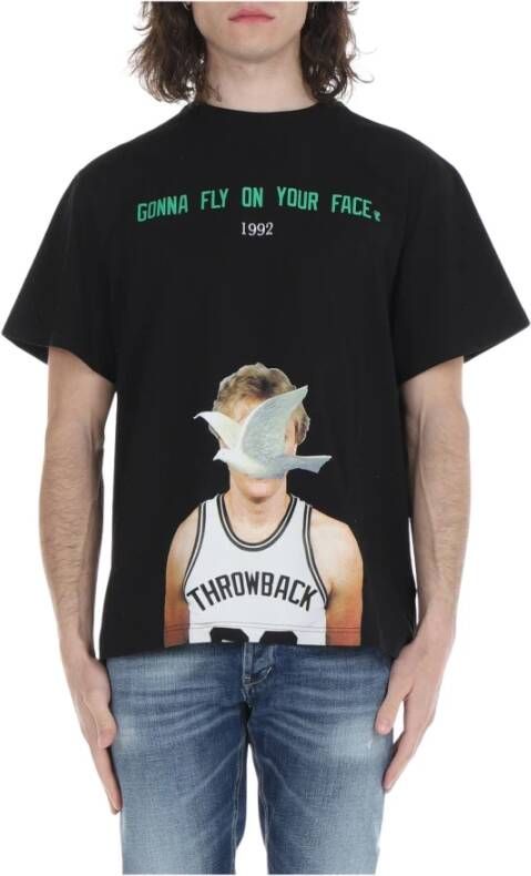 Throwback T-Shirts Zwart Heren