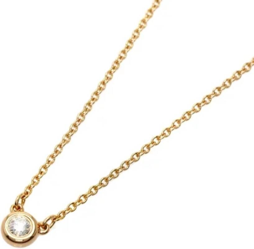 Tiffany & Co. Pre-owned Rose Gold necklaces Roze Dames