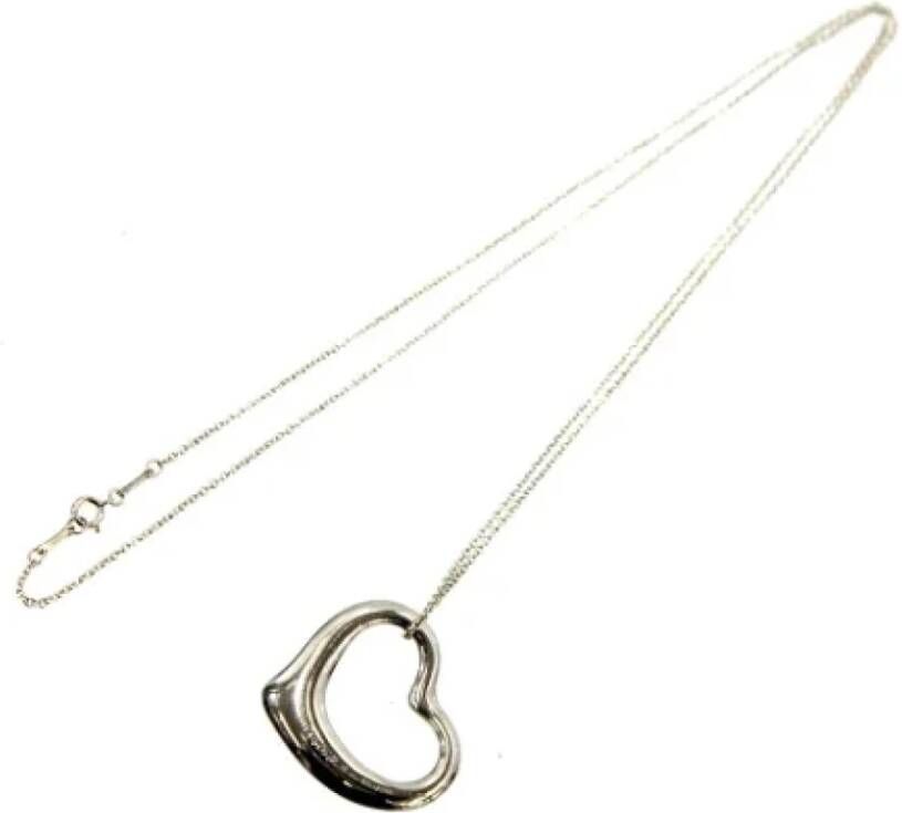 Tiffany & Co. Pre-owned Silver necklaces Grijs Dames