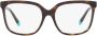 Tiffany Klassieke Havana Brillenmontuur Multicolor Unisex - Thumbnail 1
