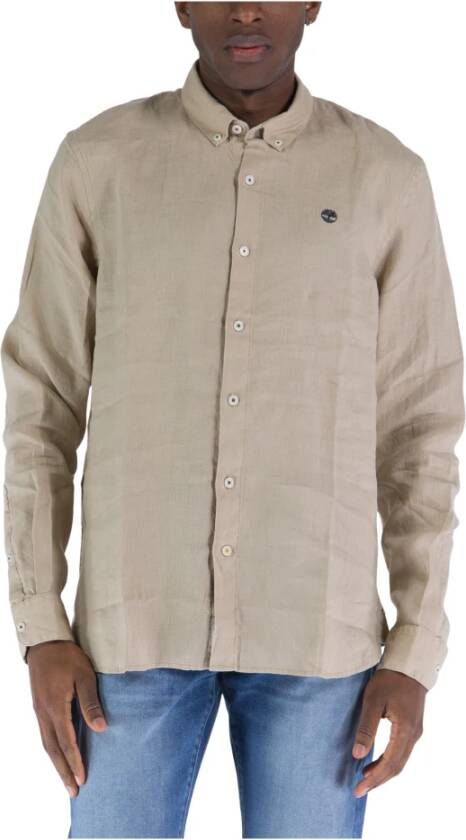 Timberland Casual overhemd Beige Heren