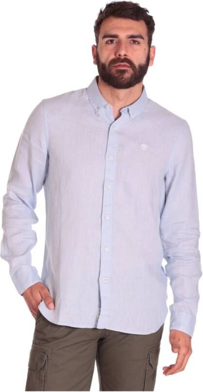 Timberland Overhemd Lange Mouw TB0A2DC39401 LINEN SHIRT-SKYWAY